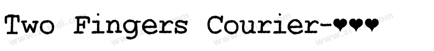Two Fingers Courier字体转换